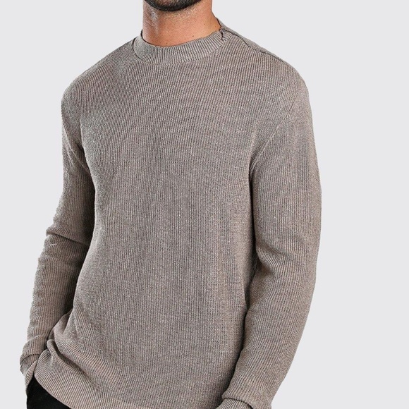 Boohoo Other - BOOHOO-MAN TURTLE NECK JUMPER WITH ZIP DETAIL-NWT
